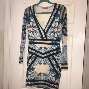 Long sleeved Body con Dress